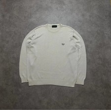 Fred Perry maglione maglione panna beige taglia XL stile casual