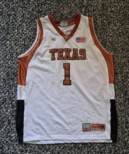 Texas Longhorns #1 Home Ivory Men's Coloseum Athletics Basketball Jersey XL