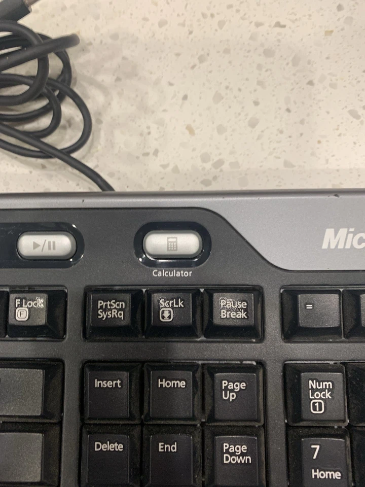 Microsoft Natural Ergonomic Keyboard 4000 v1.0 KU-0462 Model 1048 Black Tested! - Image 4 of 4