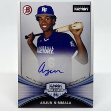 2024 Bowman Chrome #AA-AN Arjun Nimmala Under Armour All-America Game Auto