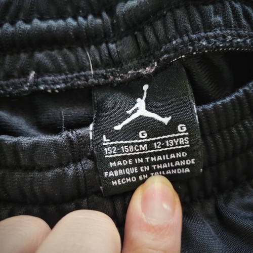 JORDAN Pants Black Track Pants Unisex Elastic Waist Kids - Large / 12-13 years - Picture 8 of 8