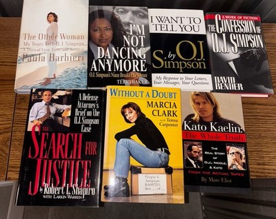 Lot Of 7 Books About The OJ Simpson Murder Case
