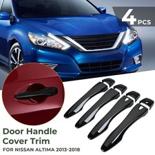 4pcs Gloss Black Door Handle Covers With Smartkey For Nissan Altima 2013-2018 Ae