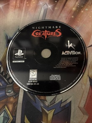 Sony PlayStation 1 PS1 Disc Only TESTED Nightmare Creatures 1997