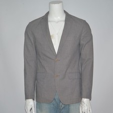 HUGO BOSS Slim Fit 100 Cotton Gray Two Button Blazer Sport Coat Sz M