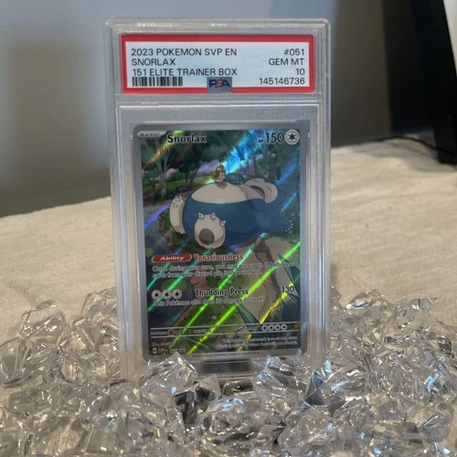 PSA 10 GEM MINT Snorlax ETB SVP 051 Black Star Pokemon 151 2023 English