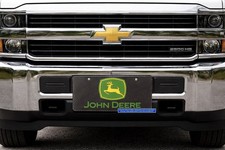 John Deere AUTHENTIC Acrylic Carbon Fiber Background Front License Plate Frame