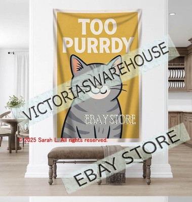 cat lover Cute Wall Tapestry Pet Home Decoration decor 59X82 in