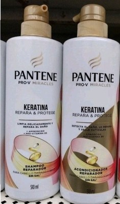 PANTENE KERATIN ( KERATINA ) SHAMPOO AND CONDITIONER (ACONDICIONADOR ) FREE SHIP