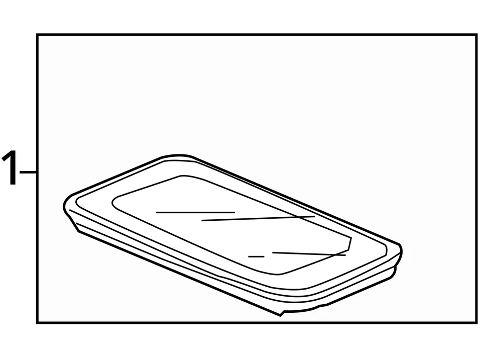 Honda Accord 2013-2017 cupé sedán 2 puertas techo corredizo conjunto de vidrio OEM Foto 4 de 4