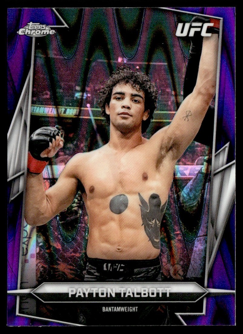 2026 Topps Chrome UFC Purple RayWave Payton Talbott 16/75 #17