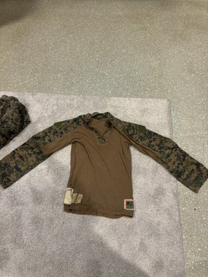 USMC Woodland Marpat Frog Combat Shirt Size Medium Regular | eBay