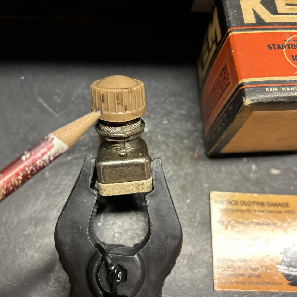 1936 1938 1939 1940 1941 1948 1949 1950 Chevrolet bajo tablero interruptor de calefacción de colección Foto 4 de 4