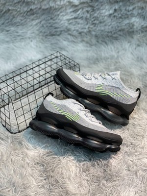 Nike Air Max Scorpion Grey Black Neon Yellow Flyknit Men's Casual Shoes