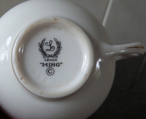 Lenox MING Birds P16 *Small* Cup 1-7/8" High -- Black Backstamp - Imagen 2 de 2