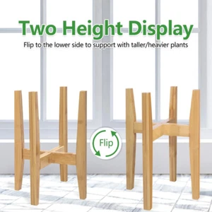 Adjustable Bamboo Plant Stand, Brown