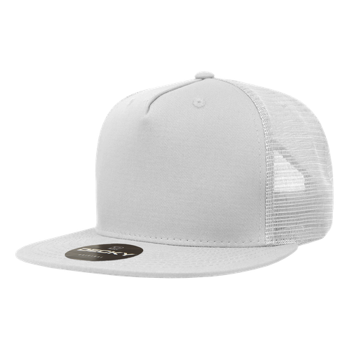 Decky 5 Panel High Profile Structured Cotton Blend Trucker - 1040 - Picture 54 of 61