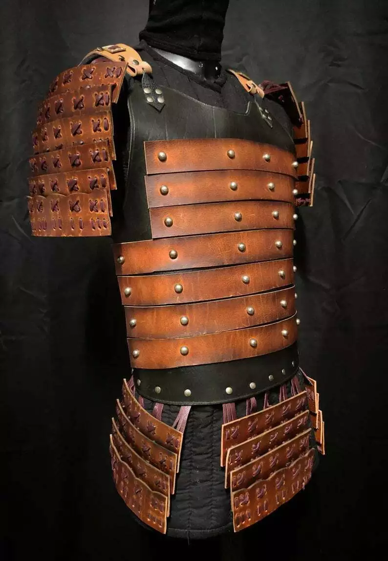 Best Deal for Celtic Viking Leather Lamellar Medieval Knight Ottoman