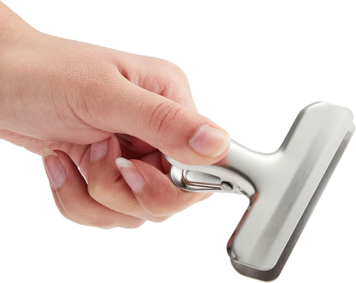 Clip per trucioli in metallo per conservazione alimenti, clip per sacchetti in acciaio inox per forniture da cucina - Foto 5 di 12