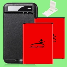 Long Lifespan 2x 5520mAh Business Battery Desktop Charger for LG V20 VS995 NEW