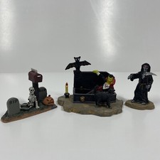 Lemax Spooky Town Halloween GRAVEYARD SHIFT 3...