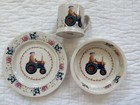 Anderton Pottery England 1890 Old MacDonald Had A Farm Plate Cup Bowl 3 PieceSet — photo 5