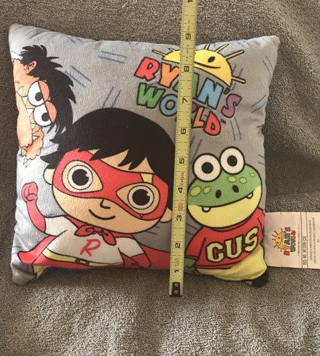 Ryans World Small Pillow Child Size Travel Plush Lovey Gus Ryan Red Orange Green - Picture 9 of 11