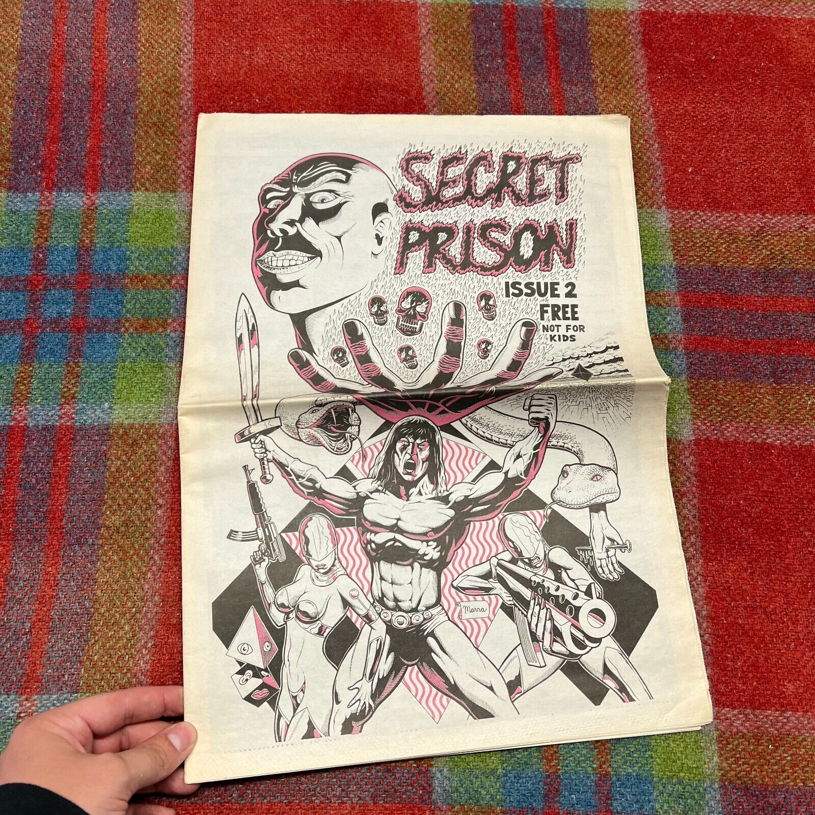 Secret Prison #2 Benjamin Marra Ian Harker Limited Ed Philly Comic Art Newsprint