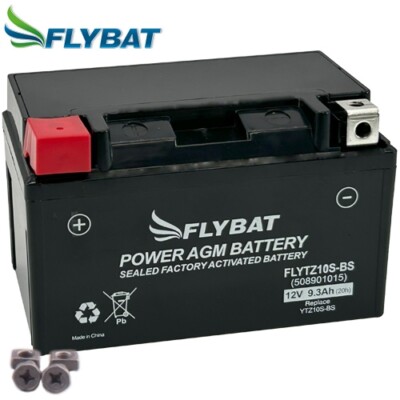 Batterie für SYM CR 300 i Wolf Ca 20 FlyBat FLYTZ10S-BS / YTZ10S AGM geschlossen