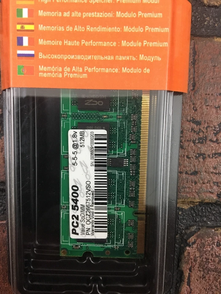 OCZ High Performance Premium Module PC2 5400 512MB - Image 2 of 4