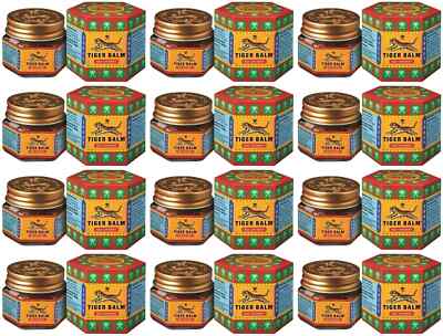 Tiger Balm Red (PACK OF 12) Super Strength Pain Relief Ointment - 21 ml each