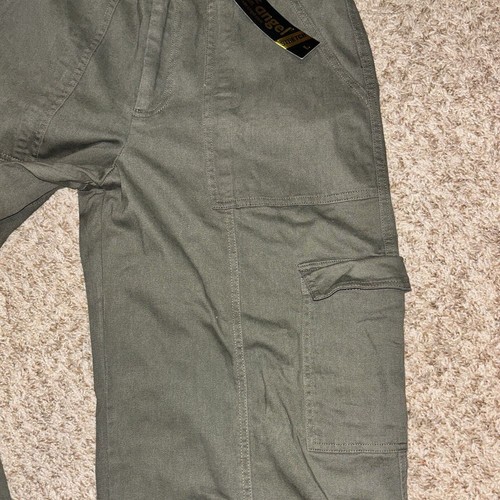 Like An Angel Olive Wide Leg Cargo Pants Sz L Gorpcore Goblincore Gremlincore - Picture 12 of 12