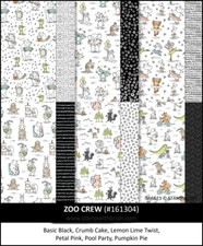Stampin Up ZOO CREW  12 Sheets 12 X 12 Designer Series Paper DSP Retired 