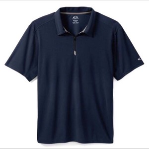 Download Oakley Men's Polo Shirt, Navy Blue, 1/4 Zip Style | eBay