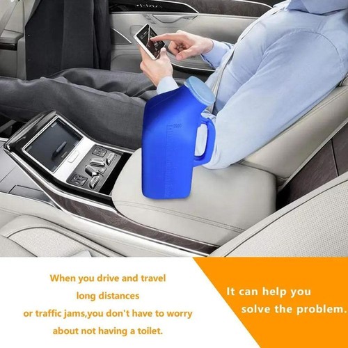 Portable Mens Car Urinal Urine Bottle Toilets Camping Travel 2000ml For Male UK1 - Picture 6 of 16