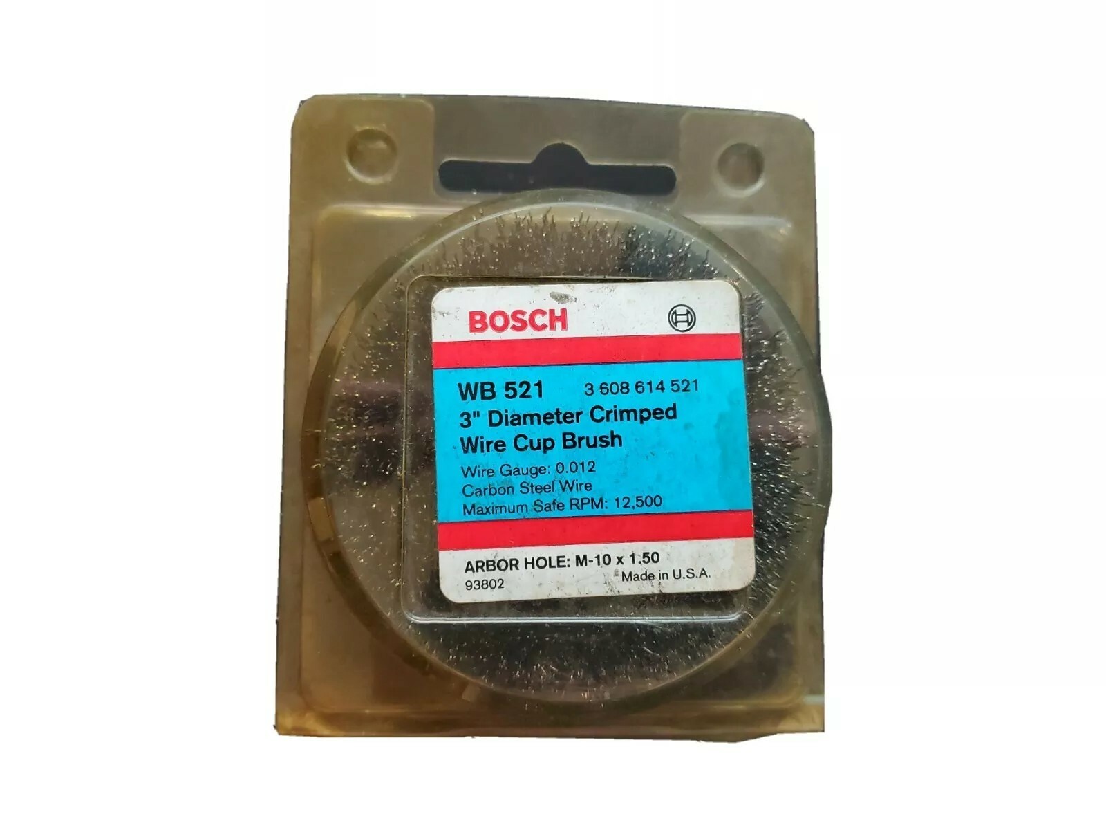 Bosch WB 521 3" Diameter Crimped Wire Cup Brush 3608614521