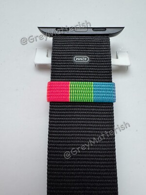 NEW~CYR 42mm*CLOSE YOUR RINGS*2018 Woven Nylon bnd Apple Watch 44/45/46/49/Ultra