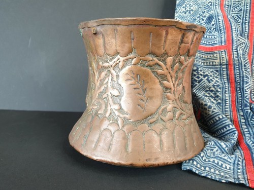Old Turkish Copper Planter with Lovely Shape …beautiful collection & display pi - Picture 8 of 12