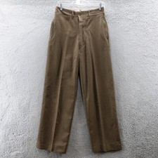Vtg 40s World War II Mens Wool Wide Leg Military Field Pants Trousers USA L-31