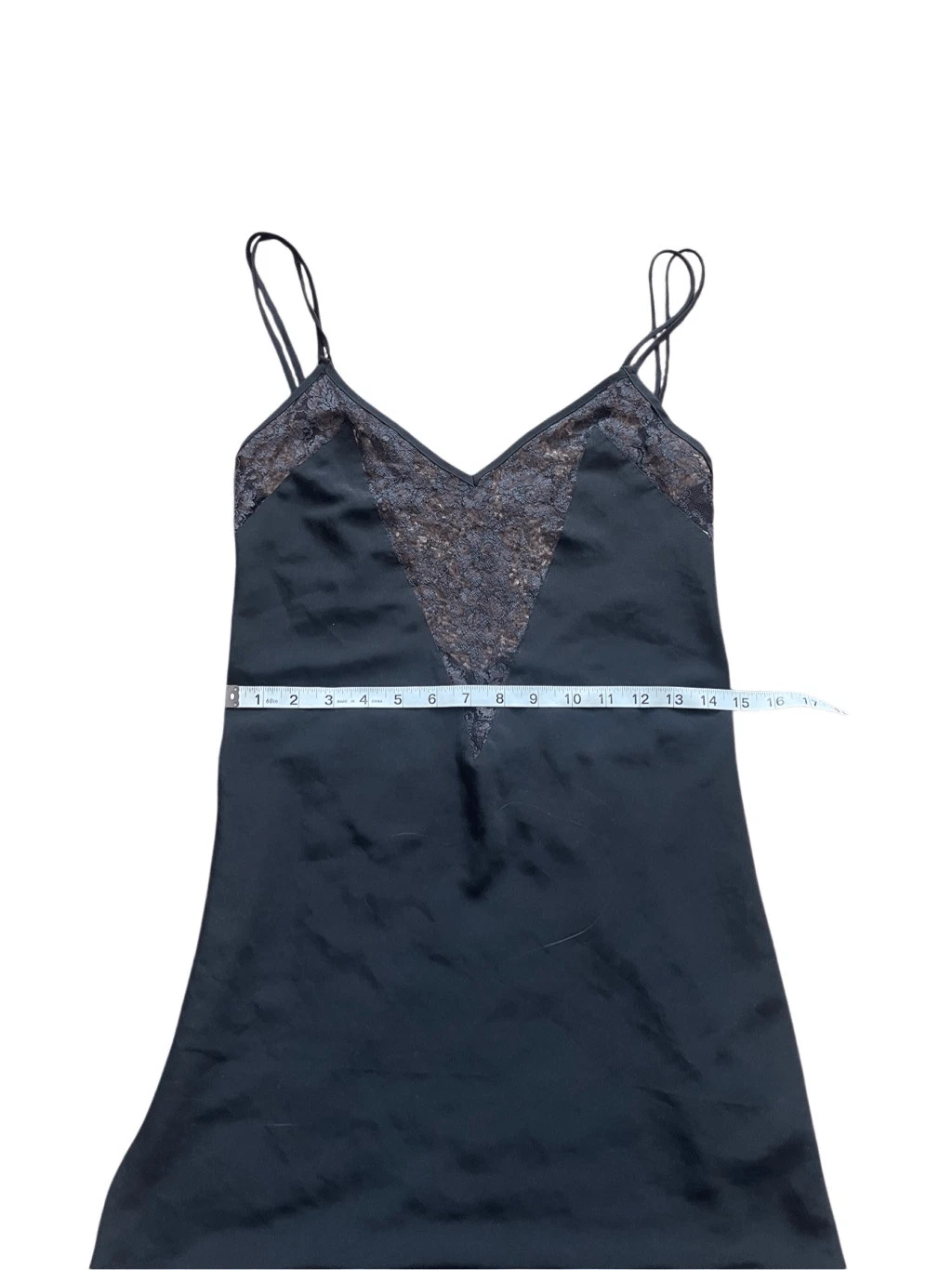 UNDERCOVER Abito slip Victoria's Secret nero in pizzo taglia S