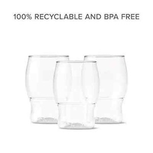 Tossware Pop 4oz Taster Set of 252 Recyclable Unbreakable Unbreakable & Clear