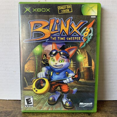 Blinx: The Time Sweeper (Microsoft Xbox, 2002) Complete In Box CIB
