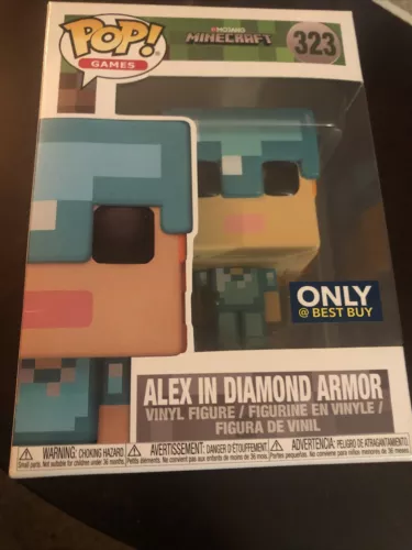 Funko POP! Games Minecraft Alex In Diamond Armor Best Buy Exclusive 323 Figure