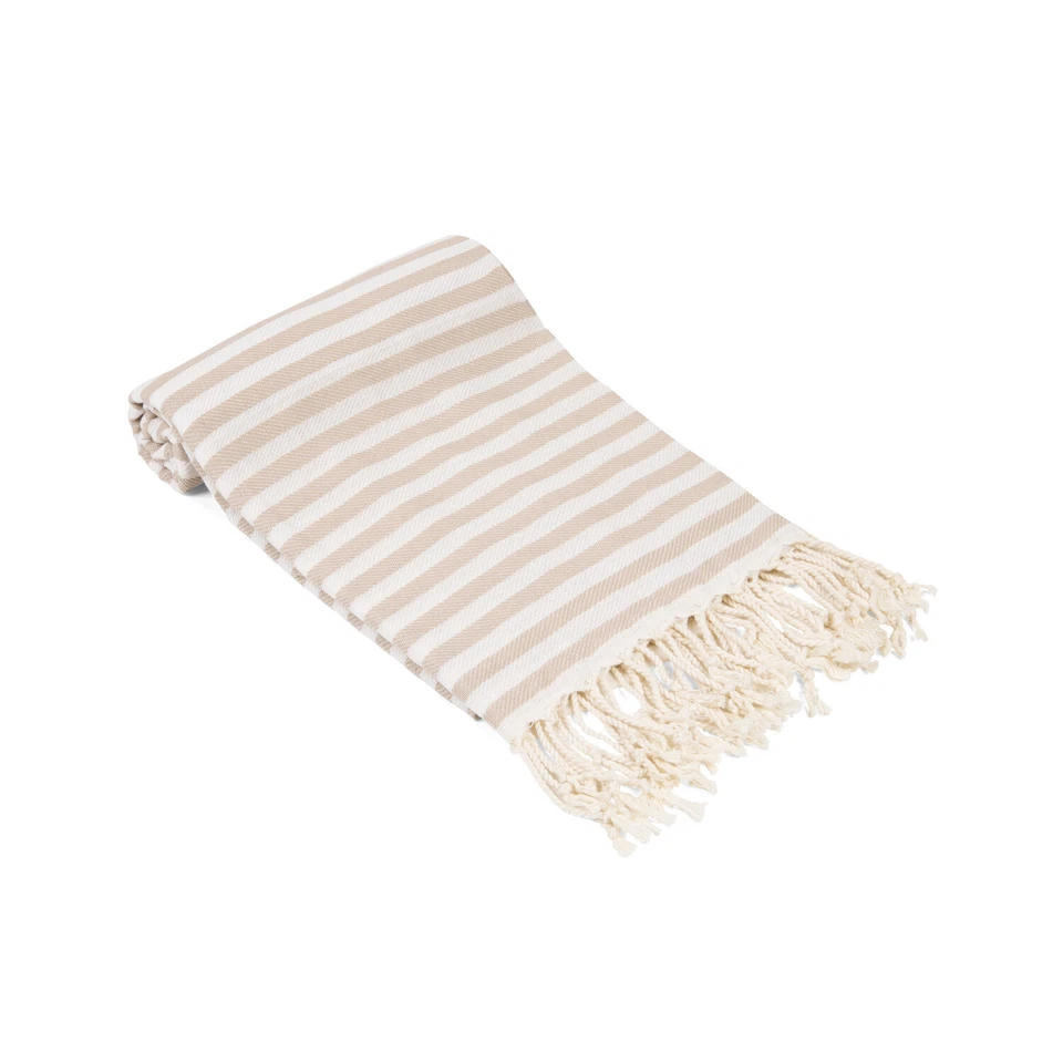 Toalla de playa de lujo de algodón turco suave hecha a mano toalla turca manta de playa  Foto 2 de 4