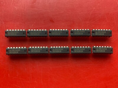 10x SN74LS08N TEXAS INSTRUMENTS IC GATE AND 4CH 2-INP 14 PIN DIP