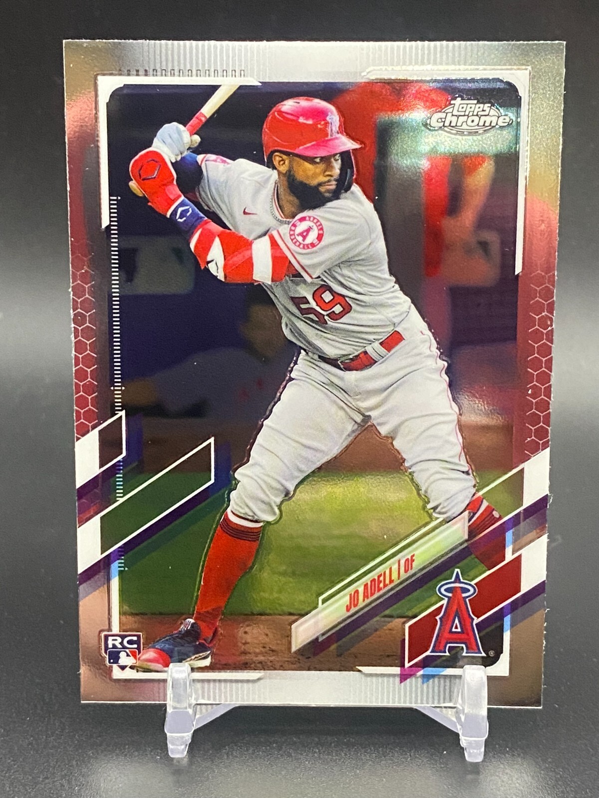 2021 Topps Chrome 142 Jo Adell  Los Angeles Angels RC Baseball Card