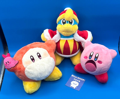 Lot 3 Kirby Waddle Dee King Dedede Plush Toy doll set nintendo Japanese