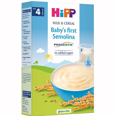 HiPP Milk & Cereal Baby's First Semolina 4+ Months 1 x Pack 250gr/8.18oz