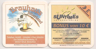 Brauhaus Biberland - Bierdeckel ''Suntimes''