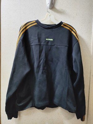 Adidas x Ivy Park Sweatshirt Small Black Gold GT6657 Streetwear